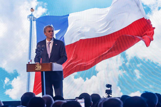 Santiago, August 27, 2026. The President of the Republic, Jose Antonio Kast, participates in the Mining Summit organized by Sonami at Metropolitan Santiago, Diego Martin, Aton, Chile. Aton 1184611 jpeg  Copyright: DIEGOxMARTIN ATONxCHILE