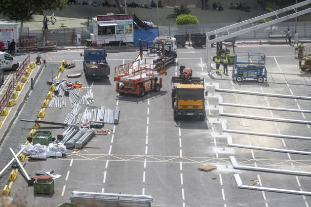 The Army Sets Up More Tents in Loma Colmenar Several workers are setting up new tents in Loma Colmenar on August 27, 2026, in Ceuta, Spain. The Loma Colmenar encampment has become one of the main gathering points for migrants, which is why various improvement projects are underway to enhance conditions there. AUGUST 27, 2026 MIGRATION CRISIS Ceuta, Spain  Copyright: xMarcosxMorenox 7734678