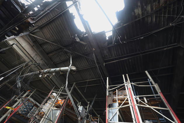 An Epicenter hypermarket in the Osnovianskyi district is damaged by a Russian drone attack, Kharkiv, Ukraine, August 27, 2026. A 40-year-old man was killed, and four others were injured in the strike. (Photo by Viacheslav Madiievskyi Ukrinform) Russian drone attacks home improvement hypermarket in Kharkiv  Copyright: xViacheslavxMadiievskyix
