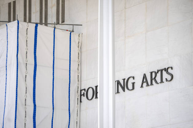 The John F. Kennedy Center for Performing Arts is seen in Washington, DC on Thursday, August 27. 2026. In a court ruling filed earlier this week, the Trump Administration said they may demolish the center if proposed renovation plans are blocked.  WAP20260827319 BONNIExCASH