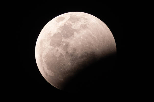 Partial lunar eclipse observed in Sao Jose do Rio Preto, Sao Paulo, Brazil, in the early hours of August 28, 2026. Sao Jose do Rio Preto Sao Paulo Brazil