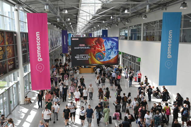 Besucher der gamescom, Uebersicht, Logo, Feature, Randmotiv, Symbolfoto, Messe Gamescom in Koeln am 27.08.2026,