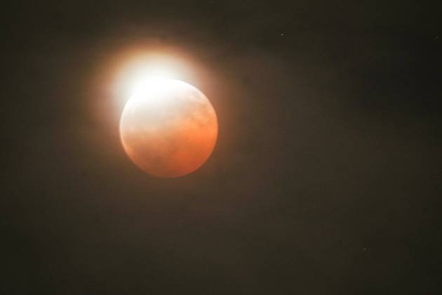 August 27, 2026, San Diego, California, United States: The eclipse is seen over the sky of San Diego..A partial lunar eclipse is seen over San Diego as EarthÃ¢â‚¬â ¢s shadow passes across the full moon, turning much of the moonÃ¢â‚¬â ¢s surface a reddish-orange color. The eclipse reached its maximum at approximately 9:12 p.m., when about 93% of the moon was covered by EarthÃ¢â‚¬â ¢s shadow. San Diego United States - ZUMAs197 20260827_aaa_s197_059 Copyright: xWaixLeexMichaelxHox