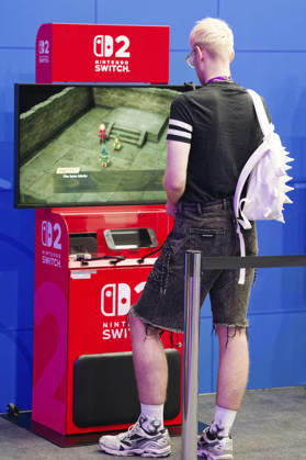 Nintendo Switch auf der weltgrößten Computerspielmesse Gamescom 2026 in der Koelnmesse. Köln, 27.08.2026