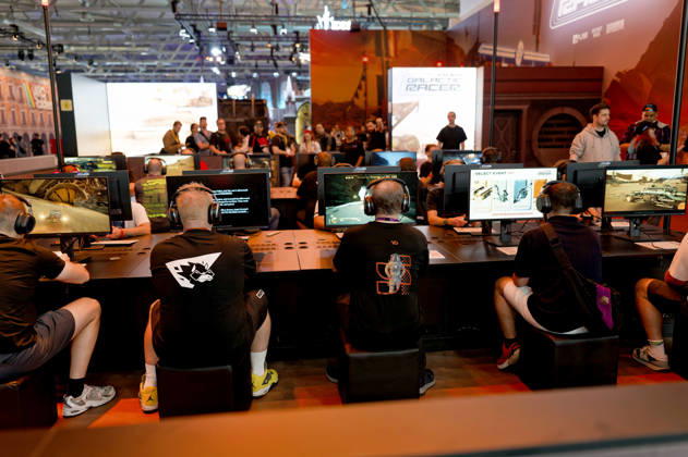 Gamer auf der weltgrößten Computerspielmesse Gamescom 2026 in der Koelnmesse. Köln, 27.08.2026