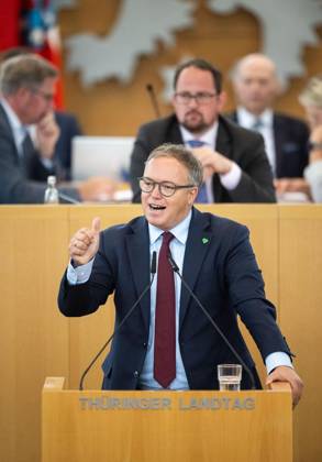 8. THÜRINGER LANDTAG - PLENARSITZUNG ** NUR FÜR REDAKTIONELLE ZWECKE ** EDITORIAL USE ONLY **<p>28 08 2026-Erfurt: Thüringer Landtag 8. Wahlperiode Plenarsitzung Misstrauensvotum der AfD-Fraktion gegen Ministerpräsident Mario Voigt (CDU) im Foto: Ministerpräsident Mario Voigt (CDU) ( Deutschland Thueringen Erfurt Copyright: SaschaxFromm