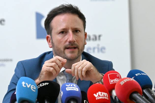PC by the Public Prosecutor Julien Moinil 28 08 2026 BRUSSELS, BELGIUM - AUGUST 28 : Press conference by the Public Prosecutor Julien Moinil regarding the recent shootings in Brussels on August 28, 2026 in Brussels, Belgium, 28 08 2026 Brussels Belgium  Copyright: xDidierxLebrunx