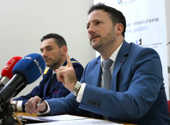 PC by the Public Prosecutor Julien Moinil 28 08 2026 BRUSSELS, BELGIUM - AUGUST 28 : Press conference by the Public Prosecutor Julien Moinil and Jurgen De Landsheer (Chef Corps zone midi - Korpschef Politie zone Zuid) regarding the recent shootings in Brussels on August 28, 2026 in Brussels, Belgium, 28 08 2026 Brussels Belgium  Copyright: xDidierxLebrunx