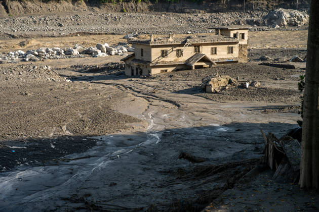Nepal flash floods death toll rises to 538, over 1,200 missing BIDUR, NEPAL - AUGUST 28: A general view of the extensive destruction and debris deposits along the Trishuli River corridor following a catastrophic outburst flood and debris flow in Bidur, Nuwakot district, Nepal, on August 28, 2026. Triggered by a massive ice and rock collapse along the Nepal-China (Tibet) border into the Lhende Khola and Bhote Koshi river system, the sudden surge swept through downstream settlements, destroying roads, bridges, power plants, and critical infrastructure. As of August 28, official reports indicate that the death toll in Nepal has climbed to 538, with around 1,200 people—including dozens of foreign tourists and pilgrims—still missing. The Nepal A Copyright: x2026xAnadoluxSameerxShresthax