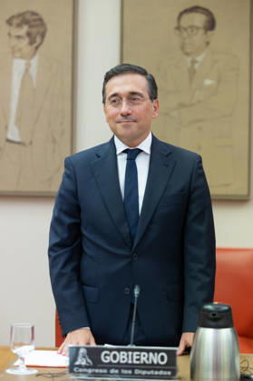 Albares Appears Before Congress to Report on the Crisis in Ceuta The Minister of Foreign Affairs, the European Union, and Cooperation, José Manuel Albares, during an appearance before the Interior Committee of the Congress of Deputies on August 28, 2026, in Madrid, Spain. The purpose of the appearance is to report on the handling of his responsibilities regarding the events that took place in the Autonomous City of Ceuta on July 30 and in the days that followed. AUGUST 28, 2026 Jesús Hellí Madrid, Madrid, Spain Copyright: xJesusxHellinx 7735695