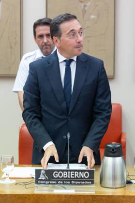 Albares Appears Before Congress to Report on the Crisis in Ceuta The Minister of Foreign Affairs, European Union, and Cooperation, José Manuel Albares, during an appearance before the Interior Committee of the Congress of Deputies on August 28, 2026, in Madrid, Spain. The purpose of the appearance is to report on the handling of matters within his purview regarding the events that took place in the Autonomous City of Ceuta on July 30 and in the days that followed. AUGUST 28, 2026 Jesús Hellí Madrid, Madrid, Spain Copyright: xJesusxHellinx 7735698
