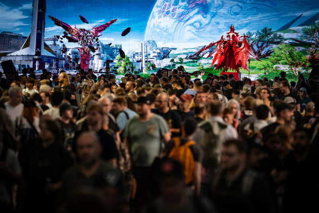 Gamescom 2026 in Köln Blick auf die Ausstellungsflächen in den Kölner Messehallen;Gamescom 2026 in Köln nach Eigenaussage weltgrößte Messe für Computer- und Videospiele, gemessen an Ausstellungsfläche und Besucheranzahl, Köln Nordrhein-Westfalen Deutschland Messegelände