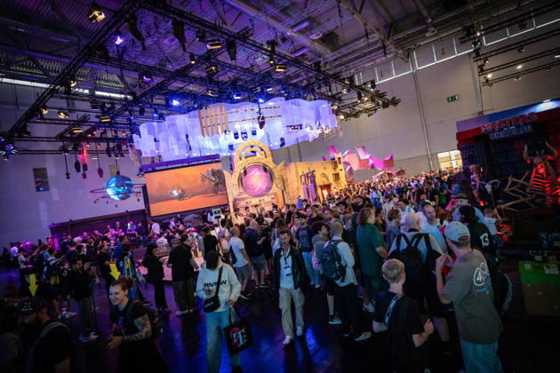 Gamescom 2026 in Köln Blick auf die Ausstellungsflächen in den Kölner Messehallen;Gamescom 2026 in Köln nach Eigenaussage weltgrößte Messe für Computer- und Videospiele, gemessen an Ausstellungsfläche und Besucheranzahl, Köln Nordrhein-Westfalen Deutschland Messegelände