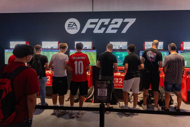 Gamescom 2026 in Köln - 28.08.26 Nintendo Switch 2 FC27 Test Area - Die gamescom 2026, das weltgrößte Event für interaktive Unterhaltung, findet vom 26. bis 30. August 2026 auf dem Gelände der Koelnmesse in Köln statt. Köln Deutz Nordrhein-Westfalen Deutschland Copyright: xMarcxJohnx