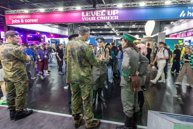 Gamescom 2026 in Köln - 28.08.26 Stand der Bundeswehr - Die gamescom 2026, das weltgrößte Event für interaktive Unterhaltung, findet vom 26. bis 30. August 2026 auf dem Gelände der Koelnmesse in Köln statt. Köln Deutz Nordrhein-Westfalen Deutschland Copyright: xMarcxJohnx