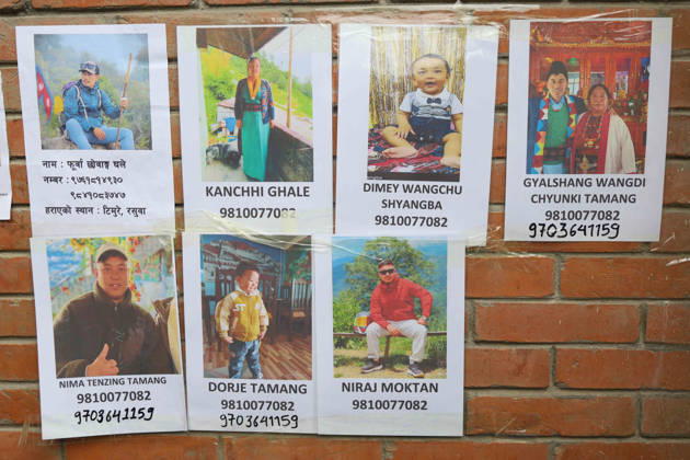Rasuwa Floods Leave Hundreds Missing As Search For Victims Continues Photographs of people missing after floods in Rasuwa are displayed at Tribhuvan University Teaching Hospital in Kathmandu, Nepal, on August 28, 2026. Families have displayed photographs of their missing loved ones while awaiting information following the floods and landslides. Kathmandu Nepal  Copyright: xSubaasxShresthax originalFilename: shrestha-notitle260828_npas2.jpg