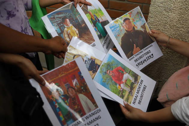 Rasuwa Floods Leave Hundreds Missing As Search For Victims Continues A family member displays a photograph of a missing relative at Tribhuvan University Teaching Hospital in Kathmandu, Nepal, on August 28, 2026. Families of people missing after floods and landslides in Rasuwa have come to the hospital seeking information about their loved ones. Kathmandu Nepal  Copyright: xSubaasxShresthax originalFilename: shrestha-notitle260828_npULf.jpg