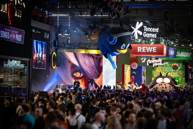 Gamescom 2026 in Köln Blick auf die Ausstellungsflächen in den Kölner Messehallen;Gamescom 2026 in Köln nach Eigenaussage weltgrößte Messe für Computer- und Videospiele, gemessen an Ausstellungsfläche und Besucheranzahl, Köln Nordrhein-Westfalen Deutschland Messegelände
