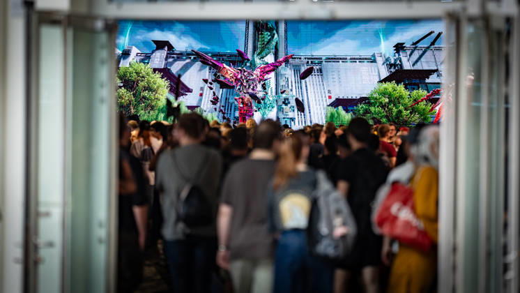 Gamescom 2026 in Köln Blick auf die Ausstellungsflächen in den Kölner Messehallen;Gamescom 2026 in Köln nach Eigenaussage weltgrößte Messe für Computer- und Videospiele, gemessen an Ausstellungsfläche und Besucheranzahl, Köln Nordrhein-Westfalen Deutschland Messegelände