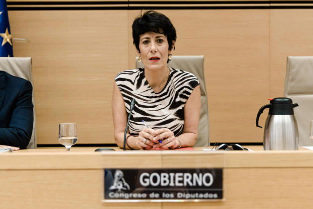 Elma Saiz Appears Before Congress to Report on the Crisis in Ceuta Elma Saiz, Minister of Inclusion, Social Security, and Migration, during an appearance before the Interior Committee of the Congress of Deputies on August 28, 2026, in Madrid, Spain. The purpose of her testimony is to report on the handling of matters within her purview regarding the events that took place in the Autonomous City of Ceuta on July 30 and in the days that followed. AUGUST 28, 2026 Carlos Lujá Madrid, Madrid, Spain Copyright: xCarlosxLujanx 7736062