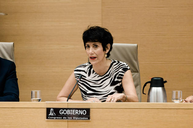 Elma Saiz Appears Before Congress to Report on the Crisis in Ceuta Elma Saiz, Minister of Inclusion, Social Security, and Migration, during an appearance before the Interior Committee of the Congress of Deputies on August 28, 2026, in Madrid, Spain. The purpose of her testimony is to report on the handling of matters within her purview regarding the events that took place in the Autonomous City of Ceuta on July 30 and in the days that followed. AUGUST 28, 2026 Carlos Lujá Madrid, Madrid, Spain Copyright: xCarlosxLujanx 7736066