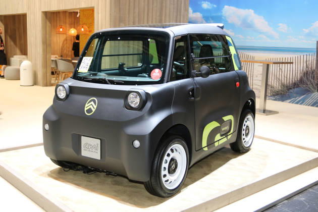 Citroen Ami Sondermodell Rip Curl, (E-Leichtfahrzeug Elektro Leichtauto, Mopedauto mit Elektromotor, mit AM Führerschein ab 15 Jahren fahrbar, Kategorie L6eB), Caravan Salon Düsseldorf (28.08. - 06.09.2026, Messe Düsseldorf, Weltleitmesse für mobiles Reisen, weltgrößte Messe für Reisemobile und Caravans, Camping & Caravaning, mobiler Urlaub), Düsseldorf (D)