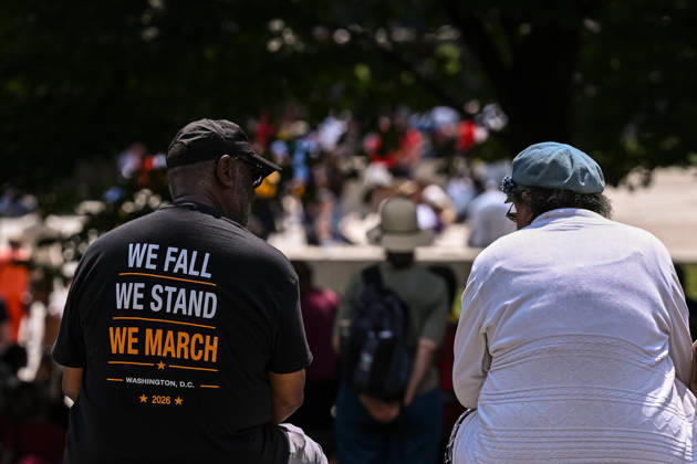 Activists and politicians join March On Washington to Defend the Vote WASHINGTON, D.C., UNITED STATES - AUGUST 28: Demonstrators gather on the National Mall during a Defend the Vote rally marking the 63rd anniversary of the 1963 March on Washington in Washington, DC, on August 28, 2026. Thousands of demonstrators are expected to attend the rally to defend voting rights and commemorate the historic march led by civil rights leader Martin Luther King Jr. Mehmet Eser Anadolu District of Columbia United States. Editorial use only. Please get in touch for any other usage.  Copyright: x2026xAnadoluxMehmetxEserx