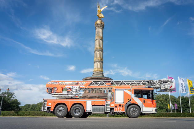 Fahrzeugkorso, 175-jähriges Jubiläum, Berliner Feuerwehr Berlin, Fahrzeugkorso der Berliner Feuerwehr, 175-jähriges Jubiläum, Großer Stern, Notruf 112 Berlin Berlin GER