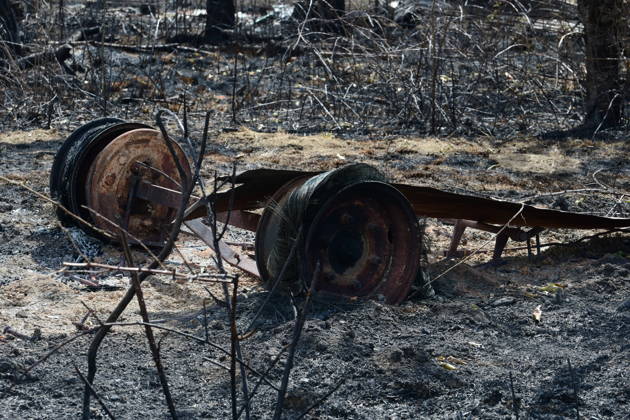 Fire At A Car Scrapyard And House In Ardeche Fire caused by heat and wind at a car scrapyard in Ardeche, France, on August 29, 2026. The photo was taken two days after the fire. More than 70 cars and three hectares of scrubland were destroyed by the flames along with a house. A firefighter was injured in the blaze. Brossainc Ardeche France  Copyright: xRomainxDoucelinx originalFilename: doucelin-fireatac260829_npY1R.jpg