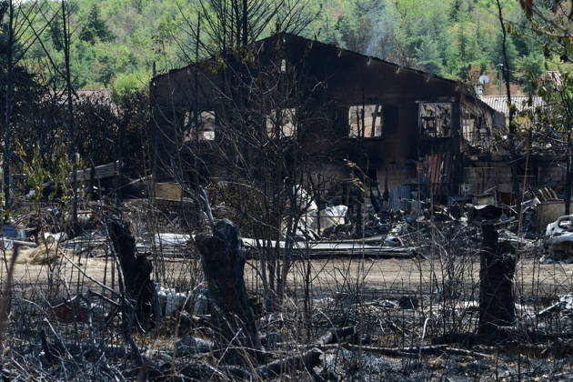 Fire At A Car Scrapyard And House In Ardeche A house was destroyed in a fire caused by heat and wind at a car scrapyard in Brossainc, Ardeche, France. The photo was taken two days after the fire, on Saturday, August 29, 2026. More than 70 cars and three hectares of scrubland were destroyed by the flames, along with a house. A firefighter was injured in the blaze. Brossainc Ardeche France  Copyright: xRomainxDoucelinx originalFilename: doucelin-fireatac260829_npz2P.jpg