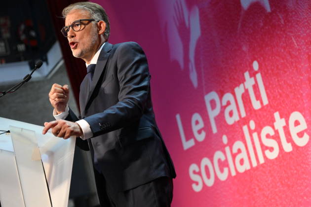 PS Summer Convention Closing Session - Blois First secretary of French Socialist party (PS) Olivier Faure delivers a speech at the end of French Socialist Party (PS) summer convention in Blois, France on August 29, 2026. Photo by Eliot Blondet ABACAPRESS.COM Blois France  Copyright: xBlondetxEliot ABACAx