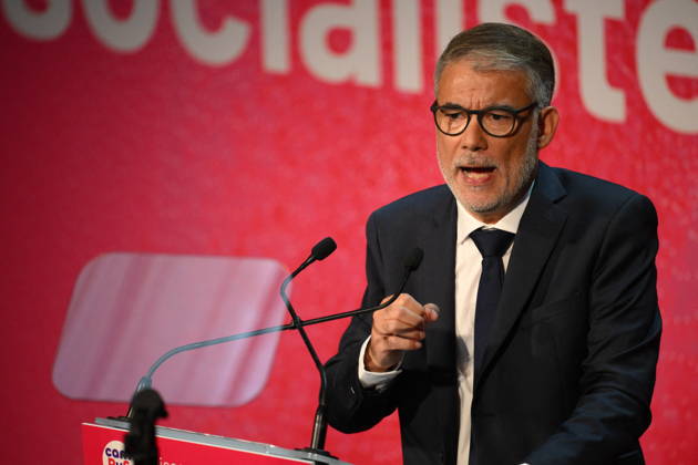 PS Summer Convention Closing Session - Blois First secretary of French Socialist party (PS) Olivier Faure delivers a speech at the end of French Socialist Party (PS) summer convention in Blois, France on August 29, 2026. Photo by Eliot Blondet ABACAPRESS.COM Blois France  Copyright: xBlondetxEliot ABACAx