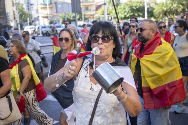 Peaceful demonstration organized by neighborhood associations in Ceuta. Dozens of people during a peaceful demonstration on August 29, 2026, in Ceuta, Spain. The demonstration, which was distinctly peaceful in nature, was organized by several neighborhood associations under the slogan Ceuta United, Ceuta at Peace Another march scheduled for tonight was ultimately canceled by its organizers to prevent people who incite violence from joining them, following warnings about the possible arrival of extremist groups. AUGUST 29, 2026, Ceuta, Spain  Copyright: xMarcosxMorenox 7737651