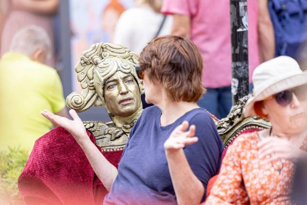 Moers: Comedy Arts Straßentheatertag ** NUR FÜR REDAKTIONELLE ZWECKE ** EDITORIAL USE ONLY **<p>Tukkersconnexion am Samstag, 29. August 2026 beim Straßentheatertag in der Innenstadt in Moers im Vorfeld des Comedy-Arts-Festivals. Moers Copyright: KarlxBanski