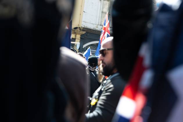 Clashes erupt during anti-immigration protest and counter-demonstration in Melbourne MELBOURNE, AUSTRALIA, AUGUST 30, 2026: Supporters of a demonstration previously promoted as March for Australia and later described by organizers as a Free Speech protest gather in Melbourne during an event led by internet personality Hugo Lennon, known online as Auspill. Clashes break out involving protesters, counter-protesters and police, prompting officers to deploy crowd-control spray and pepper-ball rounds. Melbourne Victoria Australia Copyright: x xGwendolynxDillonx xJNAxPressx