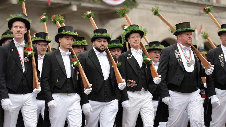 Bürgerschützenfest in Neuss ** NUR FÜR REDAKTIONELLE ZWECKE ** EDITORIAL USE ONLY **<p>Schützen und Gäste genießen am Sonntag, den 30.08.2026, das Bürgerschützenfest in Neuss. Deutschland NRW Neuss Copyright: OleksandrxVoskresenskyi