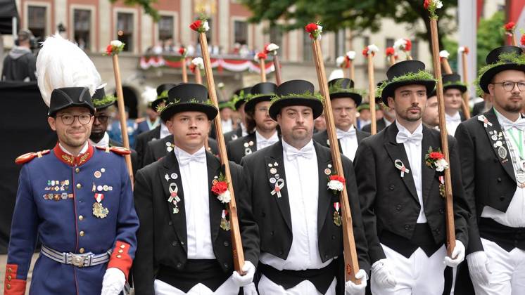 Bürgerschützenfest in Neuss ** NUR FÜR REDAKTIONELLE ZWECKE ** EDITORIAL USE ONLY **<p>Schützen und Gäste genießen am Sonntag, den 30.08.2026, das Bürgerschützenfest in Neuss. Deutschland NRW Neuss Copyright: OleksandrxVoskresenskyi