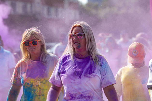 August 30, 2026, Jurmala, Latvija: People take part in the Color Run in Jurmala, Latvia, Aug. 30, 2026. The 5 km race was held in Jurmala. Jurmala Latvija - ZUMAp305 20260830_zip_p305_024 Copyright: xEdijsxPalensx