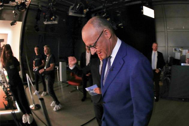 Berlin, Deutschland, 30.08.2026: ARD-Hauptstadtstudio: Sommerinterview: Bundeskanzler Friedrich Merz (CDU) kommt zum Interview ins Studio. Copyright: xdtsxNachrichtenagenturx dts_131768