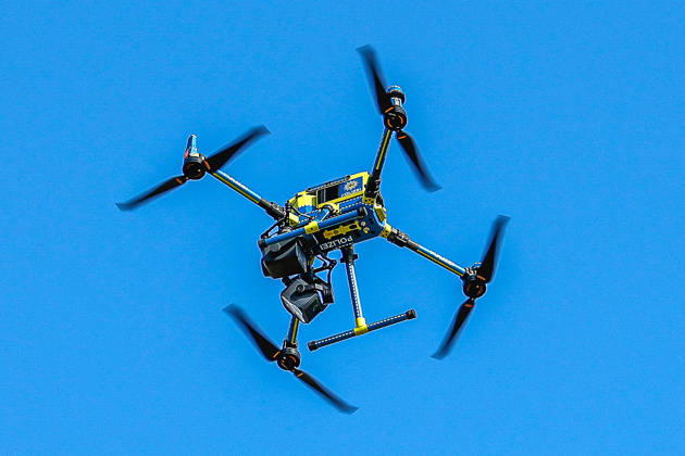 75 Jahre Bundespolizei - Bürgerfest der Bundespolizeidirektion Hannover Präsentation von Drohnen der Bundespolizei: In der Luft im Flug. Hannover Bundespolizeidirektion Hannover, Niedersachsen, Region Hannover Germany