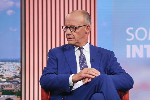 Berlin, Deutschland, 30.08.2026: ARD-Hauptstadtstudio: Sommerinterview: Bundeskanzler Friedrich Merz (CDU) im Studio Copyright: xdtsxNachrichtenagenturx dts_131799
