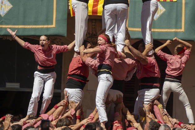August 30, 2026, Vilafranca Del Penedes, Barcelona, Spain: Historic day in Vilafranca del PenedÂs, where several castellers groups, including the host team and reigning champions of the last Castellers Championship, pushed the limits, sending the crowd into a frenzy with a spectacular display of Catalan culture, recognized as Intangible Cultural Heritage of Humanity. Vilafranca Del Penedes Spain - ZUMAr179 20260830_zip_r179_038 Copyright: xEricxRenomx