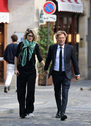 Nicolas Altmayer Funeral - Paris Alice Taglioni and Laurent Delahousse during the funeral of French film producer Nicolas Altmayer at Saint Germain des Pres church in Paris, France on August 31, 2026. He was the co-founder of Mandarin Compagnie, and died in a car accident with his partner, Dior executive Mathilde Favier on August 17, aged 61 and 57, respectively. Photo by Raphael Lafargue ABACAPRESS.COM Paris France  Copyright: xLafarguexRaphael ABACAx