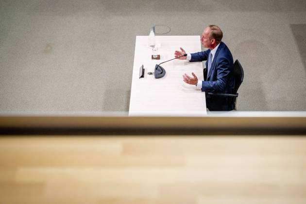 THE HAGUE Kees van der Staaij during the public hearings of the parliamentary inquiry committee into the coronavirus policy. During the coronavirus period, he was a Member of Parliament and party leader for the SGP. ROBIN UTRECHT ANP netherlands out - belgium out Copyright: xx x566679901x originalFilename: 566679901