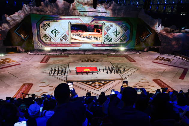 KYRGYZSTAN, BISHKEK - AUGUST 31, 2026: A ceremony takes place to open the 2026 World Nomad Games at Bishkek Arena Bishkek Kyrgyzstan  - ZUMAt113 20260831_zaa_t113_247 Copyright: xKirillxKukhmarx