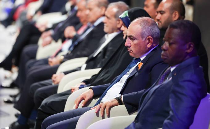 Kyrgyzstan Putin SCO Summit 9231954 31.08.2026 Armenian Prime Minister Nikol Pashinyan attends the opening ceremony of the 6th World Nomad Games in Bishkek, Kyrgyzstan. Vyacheslav Prokofiev Sputnik Bishkek Kyrgyzstan  Copyright: xVyacheslavxProkofievx