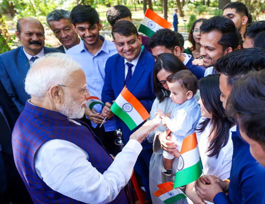 RECORD DATE NOT STATED PM Modi Interacts with Child While Meeting Indian Diaspora in Bishkek Bishkek Kyrgyzstan , Aug 31 (ANI): Prime Minister Narendra Modi interacts with a child as he meets members of the Indian diaspora after paying tribute at the Mahatma Gandhi Memorial, in Bishkek on Monday. (Narendra Modi Photo Gallery ANI Photo) Bishkek Kyrgyzstan Copyright: xANIx ANI_20260831029