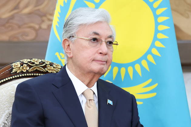 KYRGYZSTAN, BISHKEK - AUGUST 31, 2026: Kassym-Jomart Tokayev, President of Kazakhstan, attendns a meeting with his counterpart Vladimir Putin of Russia on the sidelines of the 2026 SCO Summit Bishkek Kyrgyzstan  - ZUMAt113 20260831_zaa_t113_400 Copyright: xPeterxKovalevx