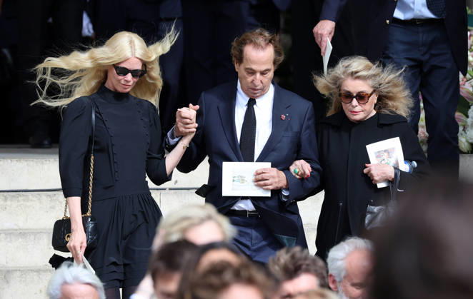 Claudia Schiffer ,Gilles Dufour , Catherine Deneuve attend Mathilde Favier funeral in Paris Claudia Schiffer ,Gilles Dufour , Catherine Deneuve Obseques de Mathilde Favier en l™Ã glise Saint-Sulpice a Paris . France , Paris le 31 aout 2026 Claudia Schiffer ,Gilles Dufour , Catherine Deneuve attend Mathilde Favier funeral in Paris Paris, August 31 th 2026  Copyright: xDavidxKerx
