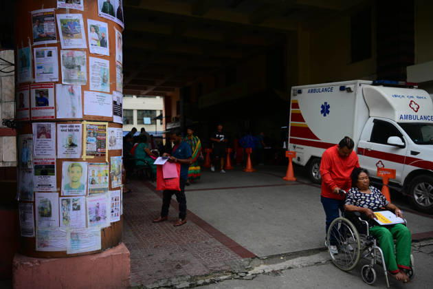 Floods In Nepal: Families Search For Missing Loved Ones At National Trauma Centre One Week After Deadly Rasuwa Disaster Relatives search for missing loved ones at the National Trauma Centre in Kathmandu, Nepal, on September 1, 2026, one week after flash floods struck areas near the Nepal-China border. Injured survivors are brought to the hospital for medical treatment, while the bodies of victims are also received for identification. Family members look through photographs, some damaged by rain and floodwater, in the hope of locating missing relatives, while others share photographs and personal information with hospital staff and police. The hospital is gathering information from families and coordinating with authorities as search and ide  Copyright: xSafalxPrakashxShresthax originalFilename: shrestha-floodsin260901_npfH6.jpg